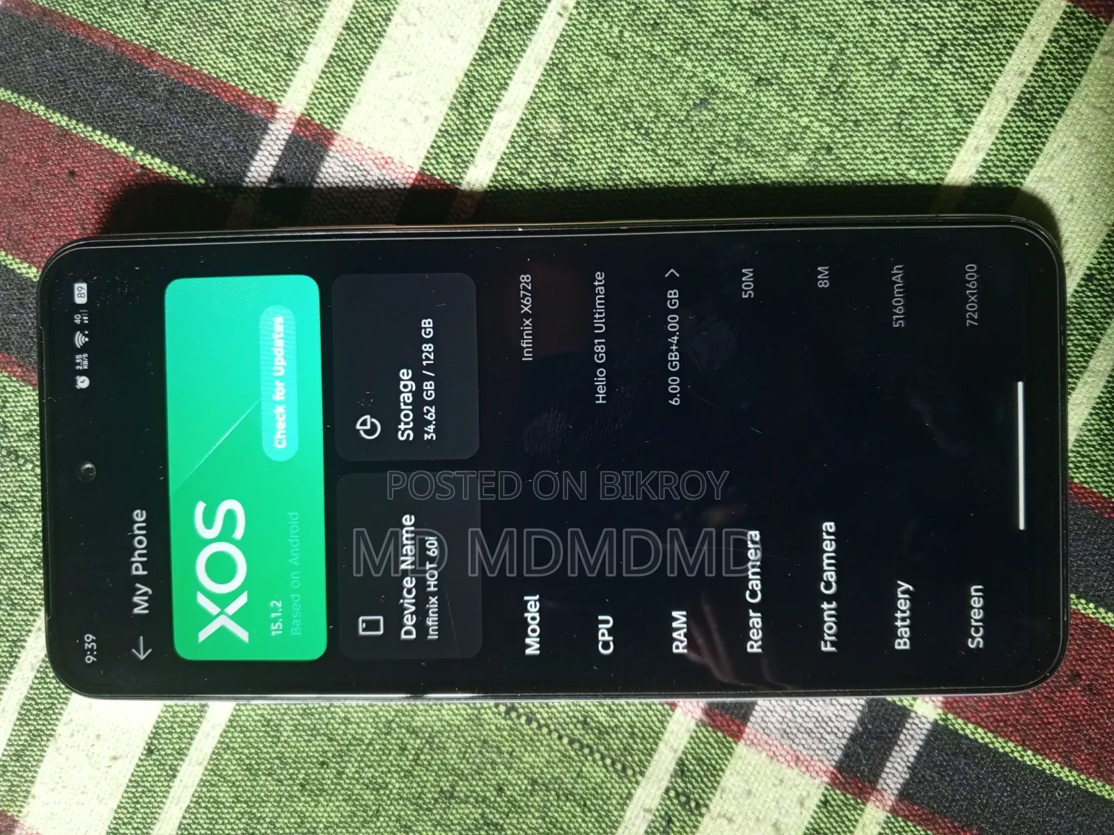 Infinix Hot 60 128 GB White