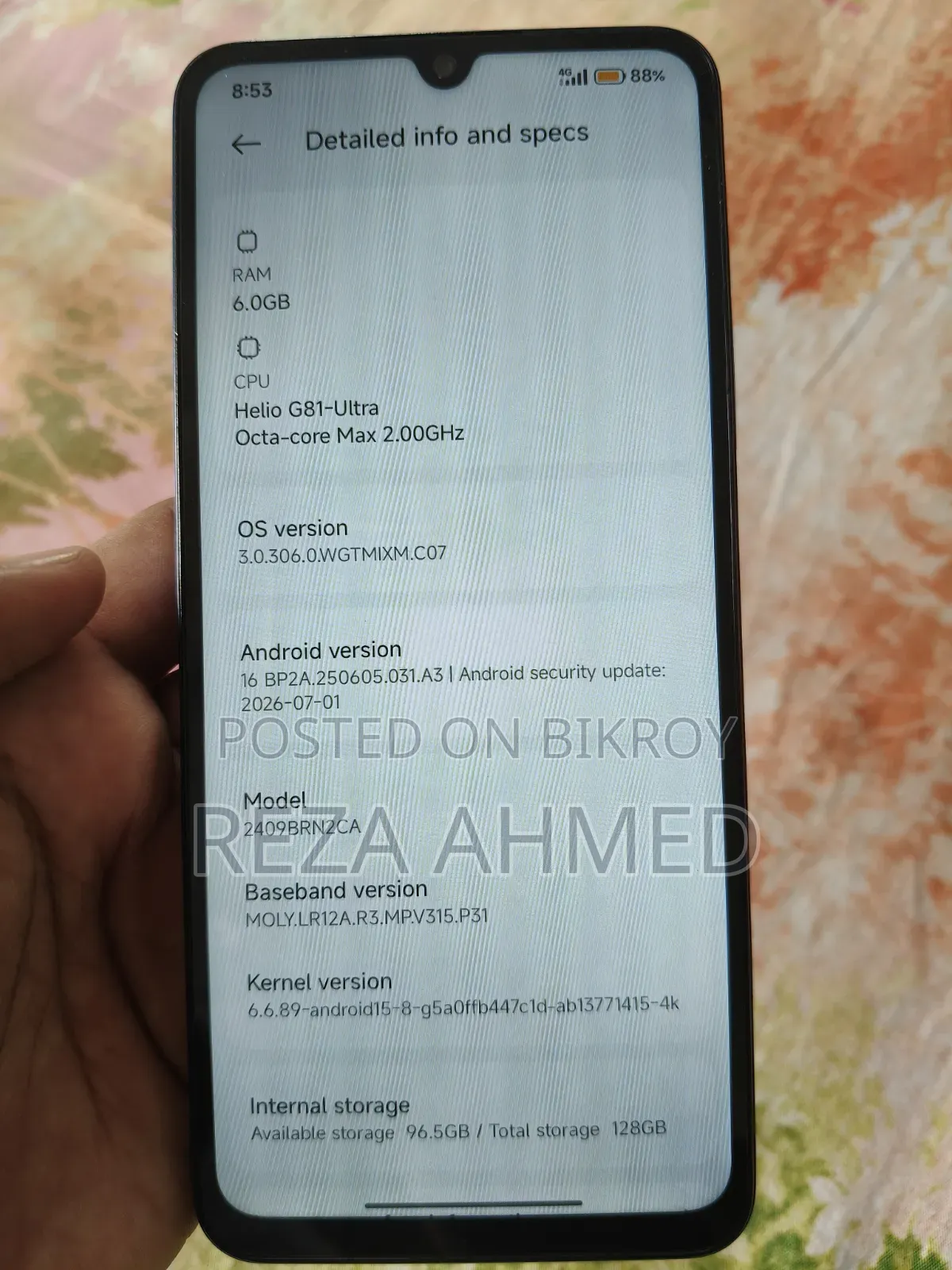 শাওমি রেডমি ১৪সি ১২৮ জিবি লাল