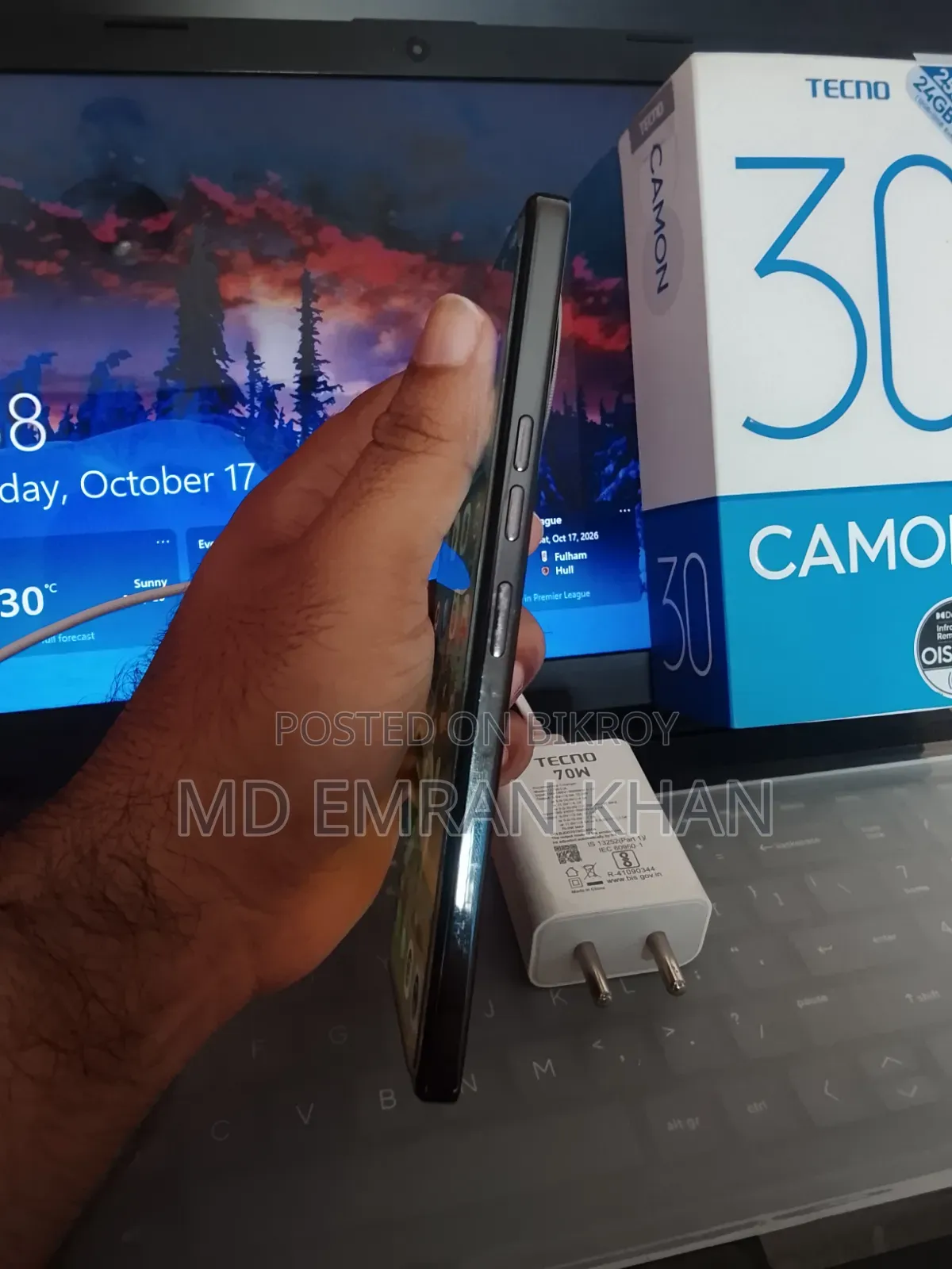 Tecno Camon 30 256 GB Black