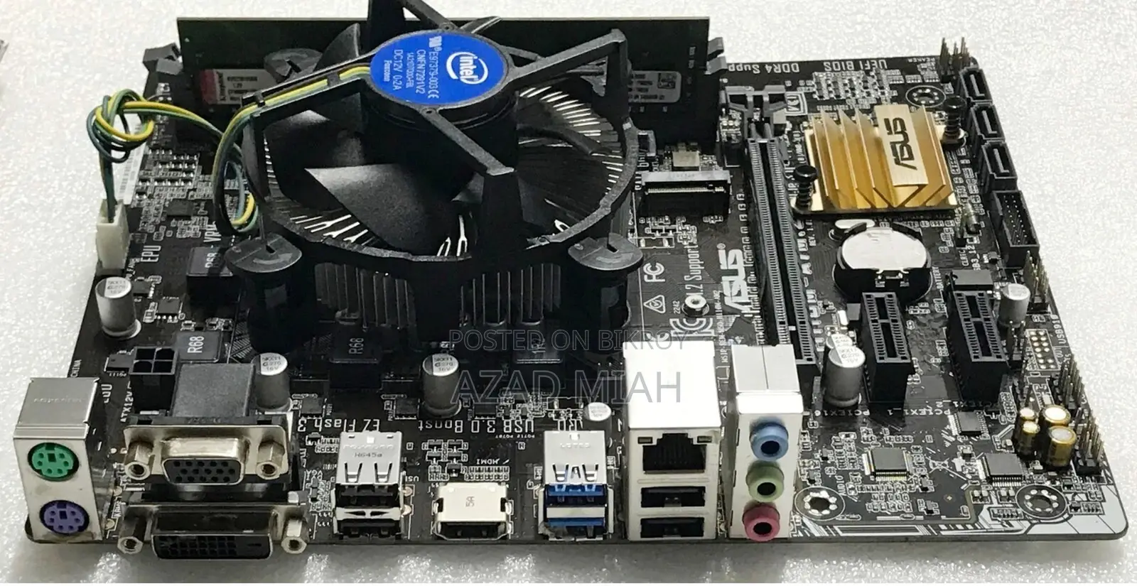 ASUS/Gigabyte H110 Motherboard With Dual Core Processor.