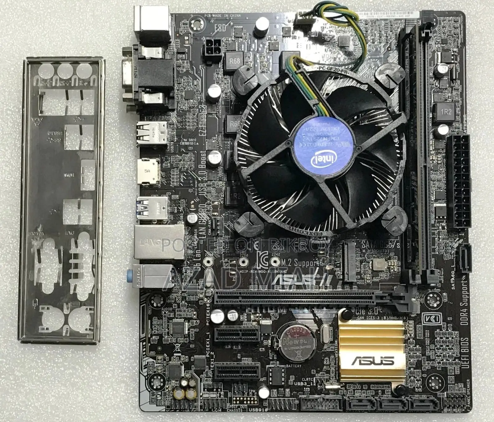 ASUS/Gigabyte H110 Motherboard With Dual Core Processor.