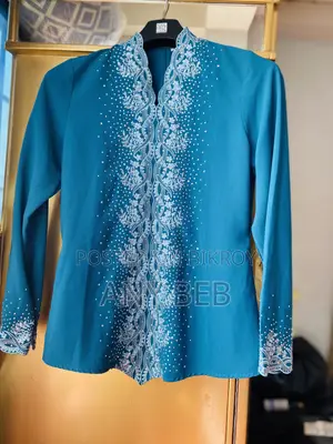 Elegant Teal Blue Embroidered Kurti | Classy Ethnic Wear
