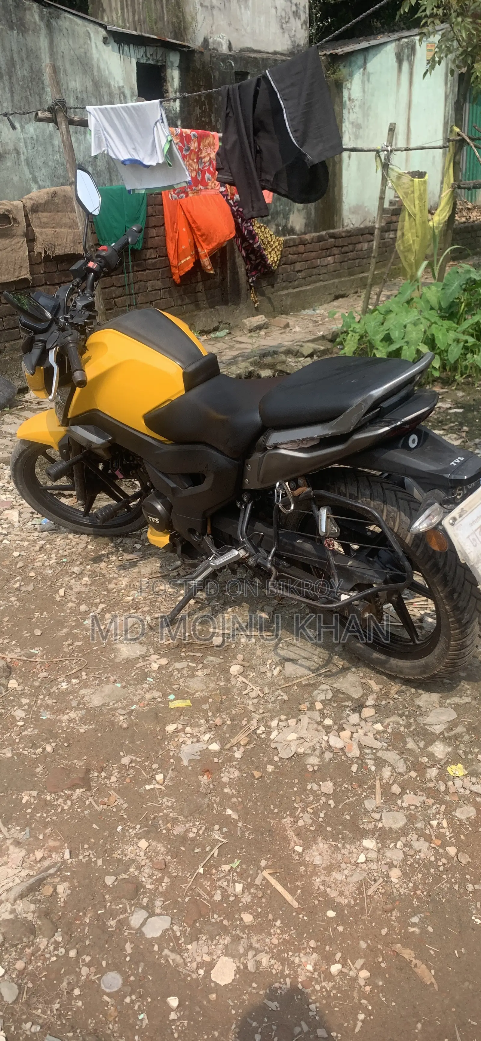টিভিএস রাইডার ১২৫ ২০২২ হলুদ
