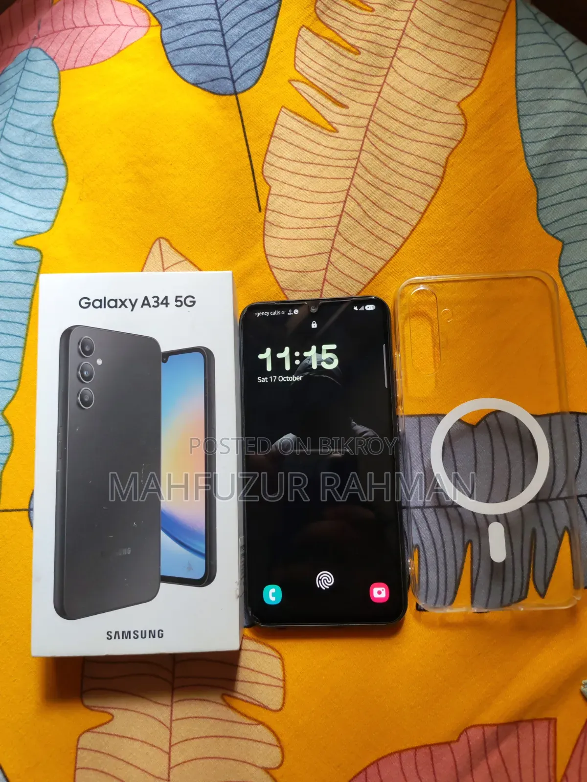 স্যামসাং গ্যালাক্সি এ৩৪ ৫জি ১২৮ জিবি ব্ল্যাক