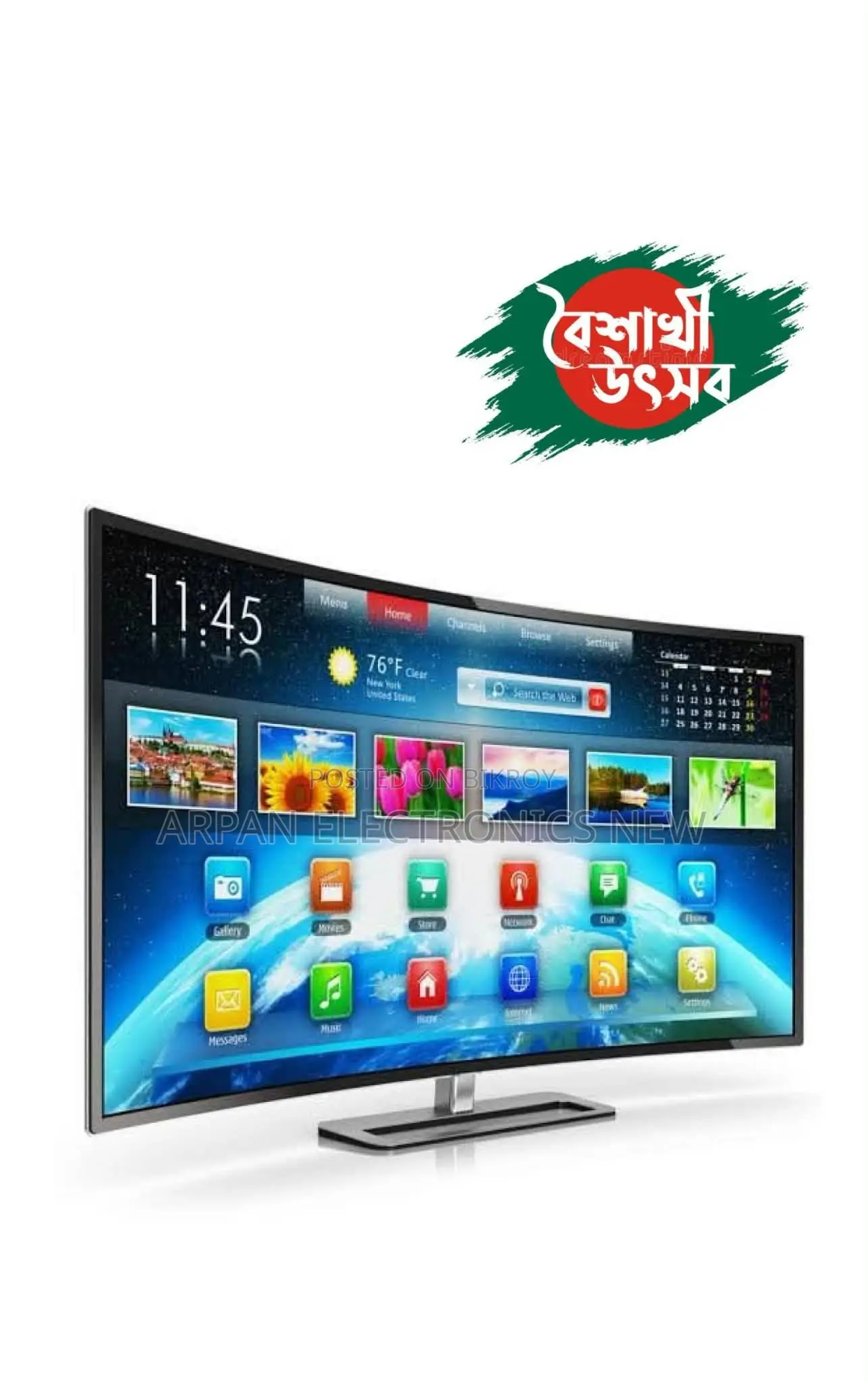 Android Smart TV 32'' Inch 4K UHD Display