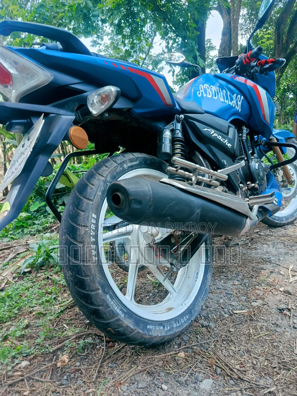 TVS Apache RTR 160 2V 2022 Blue