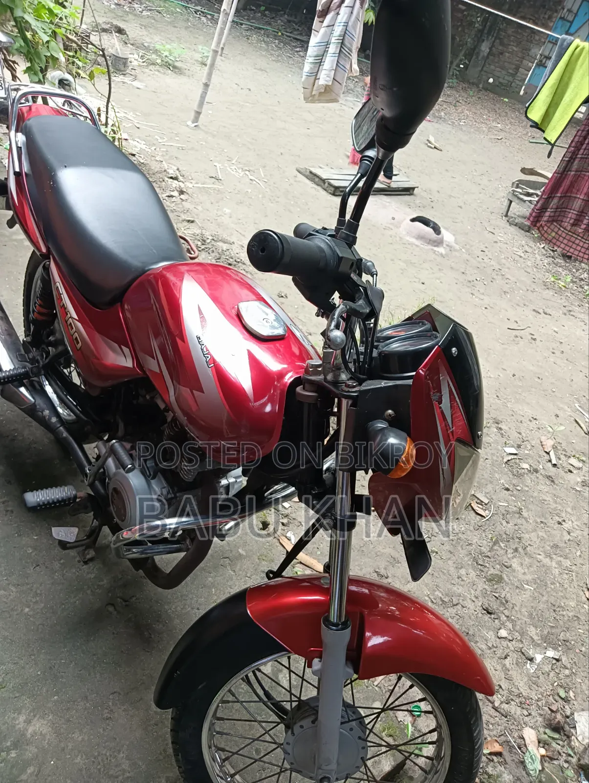 বাজাজ সিটি ১০০ ২০১৭ রেড