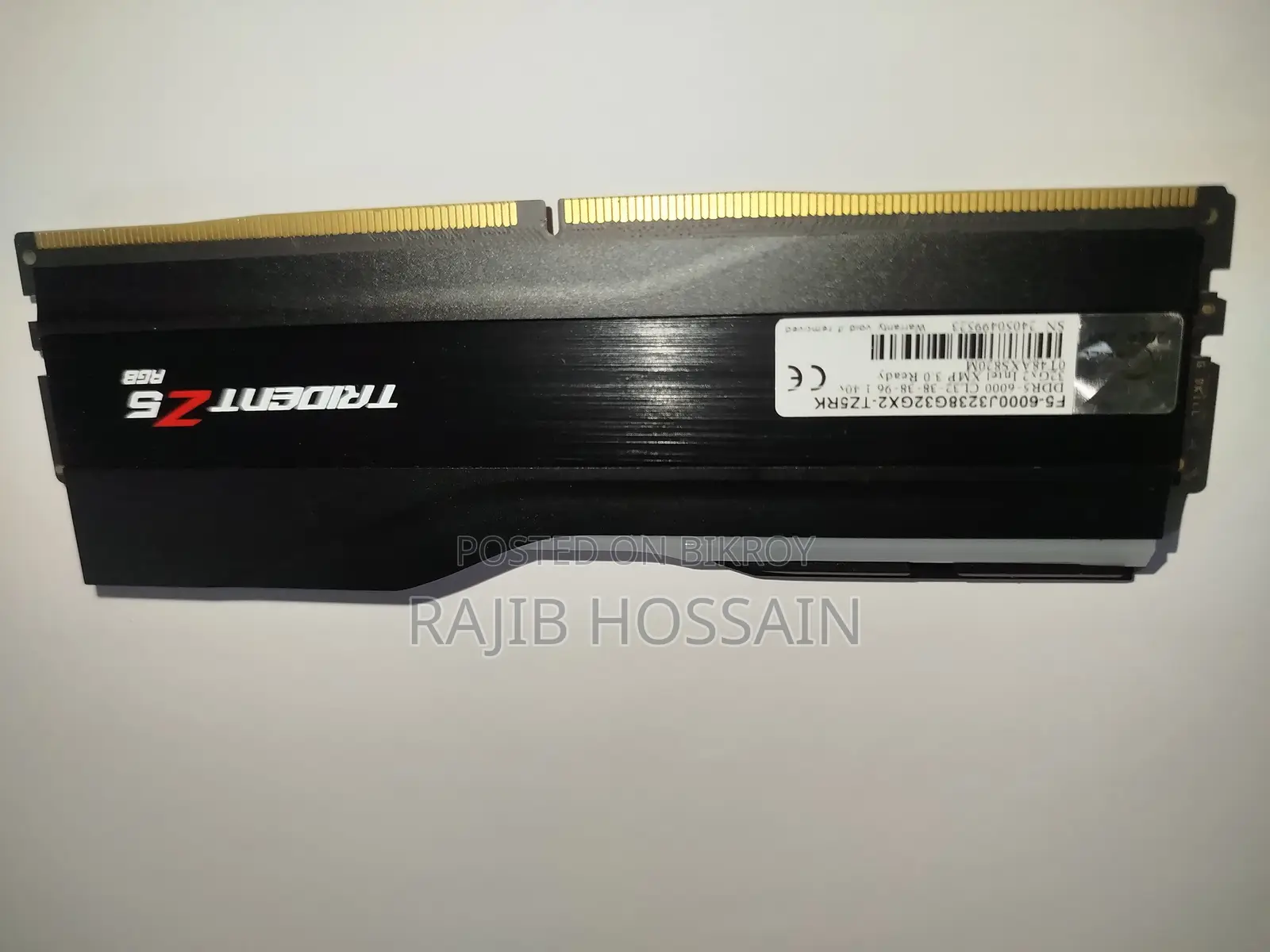 G.Skill Trident Z5 RGB 32GB DDR5 6000MHz Desktop RAM