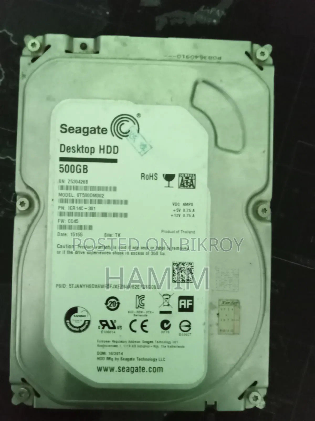 500GB Hard Drives Seagate/HGST/Toshiba Samsung