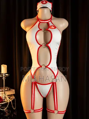 4 Style Nurse Role Play Lingerie + Headwear