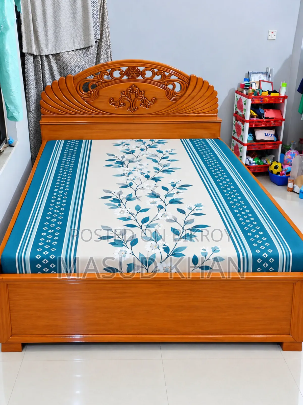 Strong and durable wooden cot bed, bed, Khat