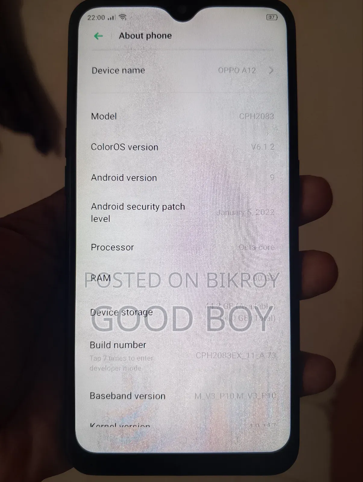 Oppo A12 64 GB Black