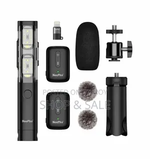 NeePho NP-63 Wireless Collar Clip Mini Microphone – 2-in-1 Type
