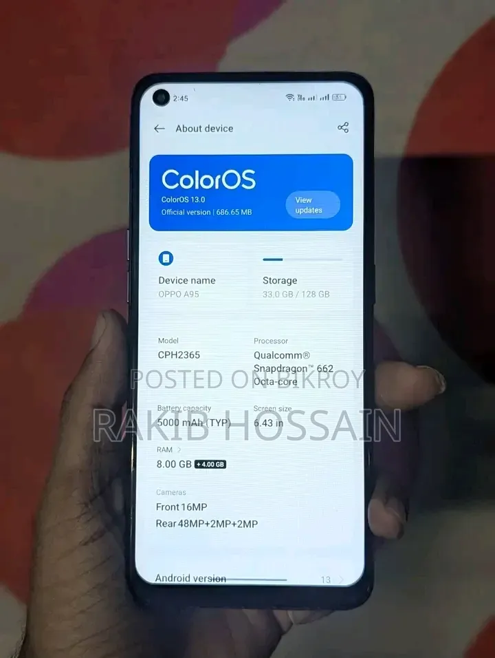 Oppo A95 128 GB Black