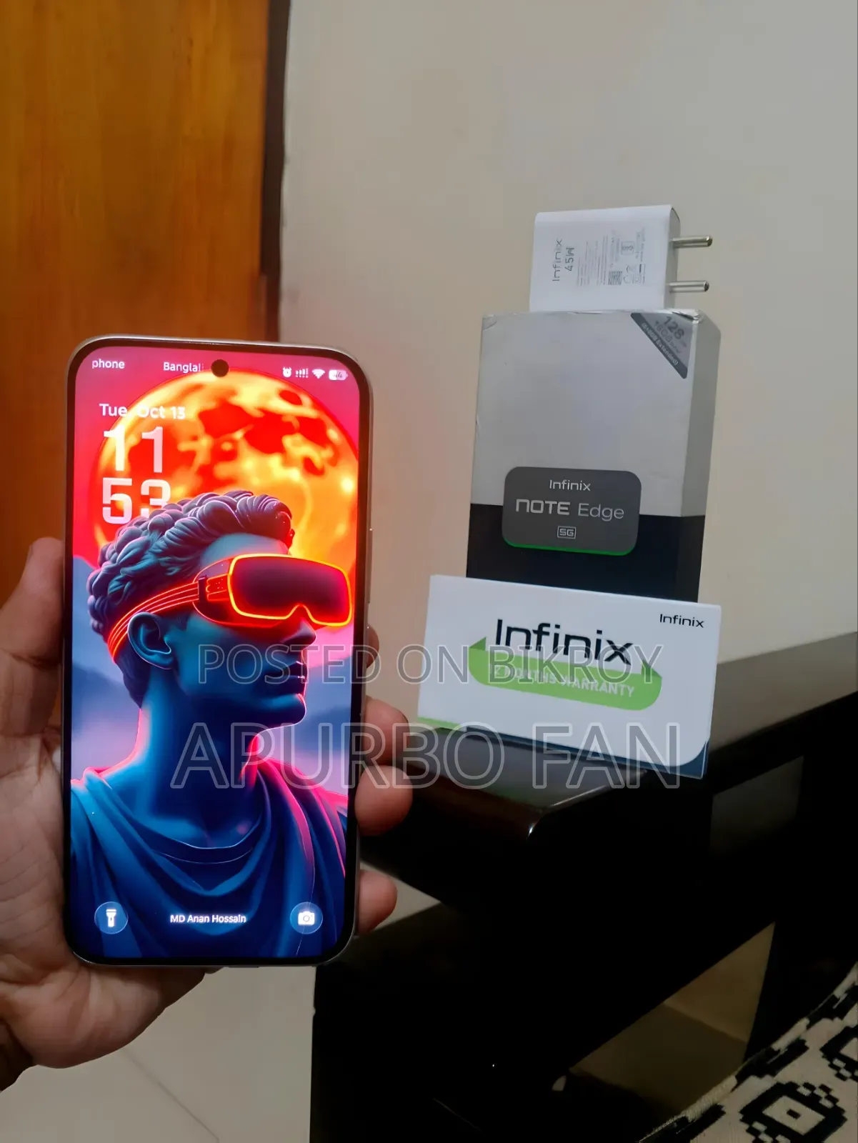Infinix Note Edge 128 GB Silver