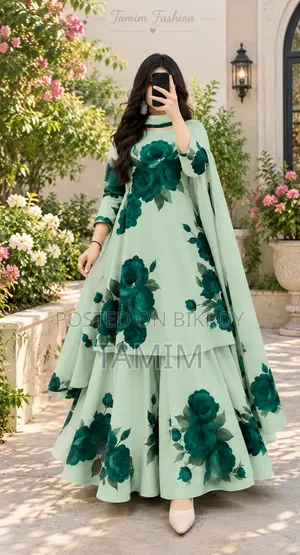 Micro Stitch Digital Print Three-Piece. Stylish and Elegant Design