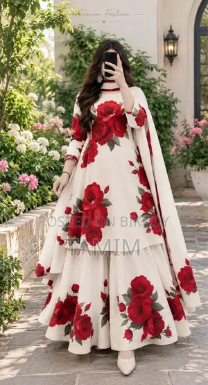 Micro Stitch Digital Print Three-Piece. Stylish and Elegant Design