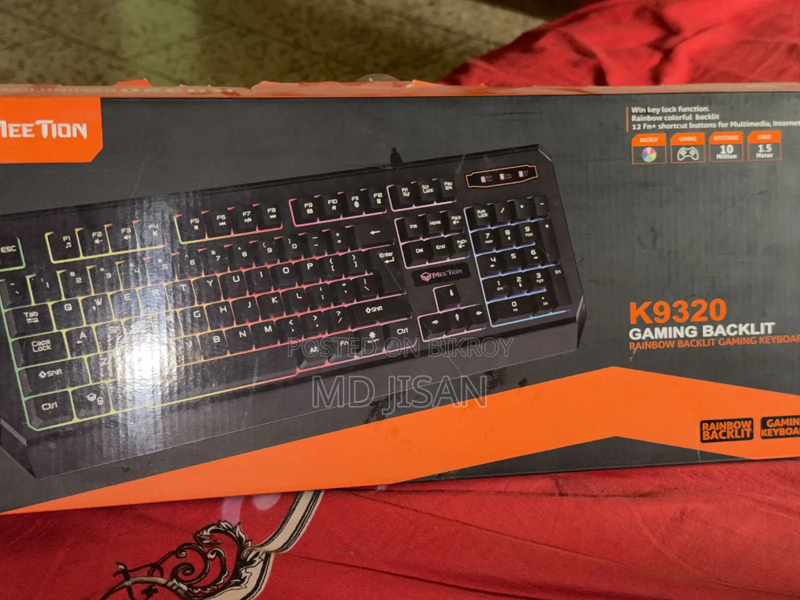 Mee Tion K9320 Gaming Backlit Rainbow Backlit Gaming Keyboard
