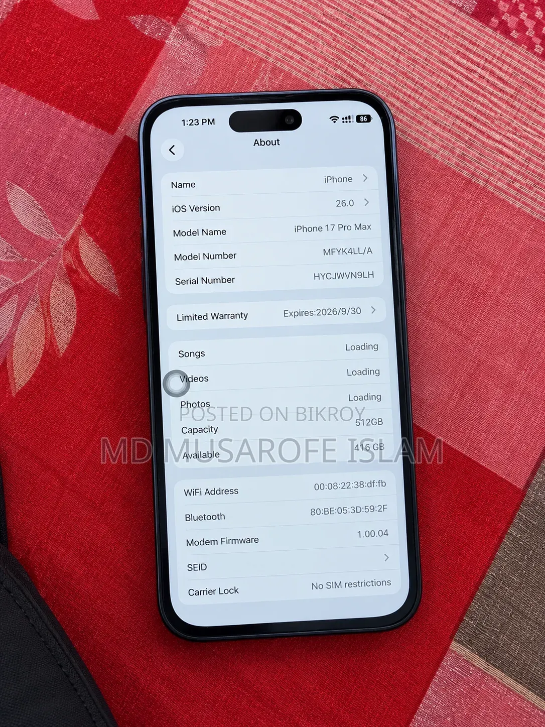 Apple iPhone 17 Pro Max 512 GB Orange