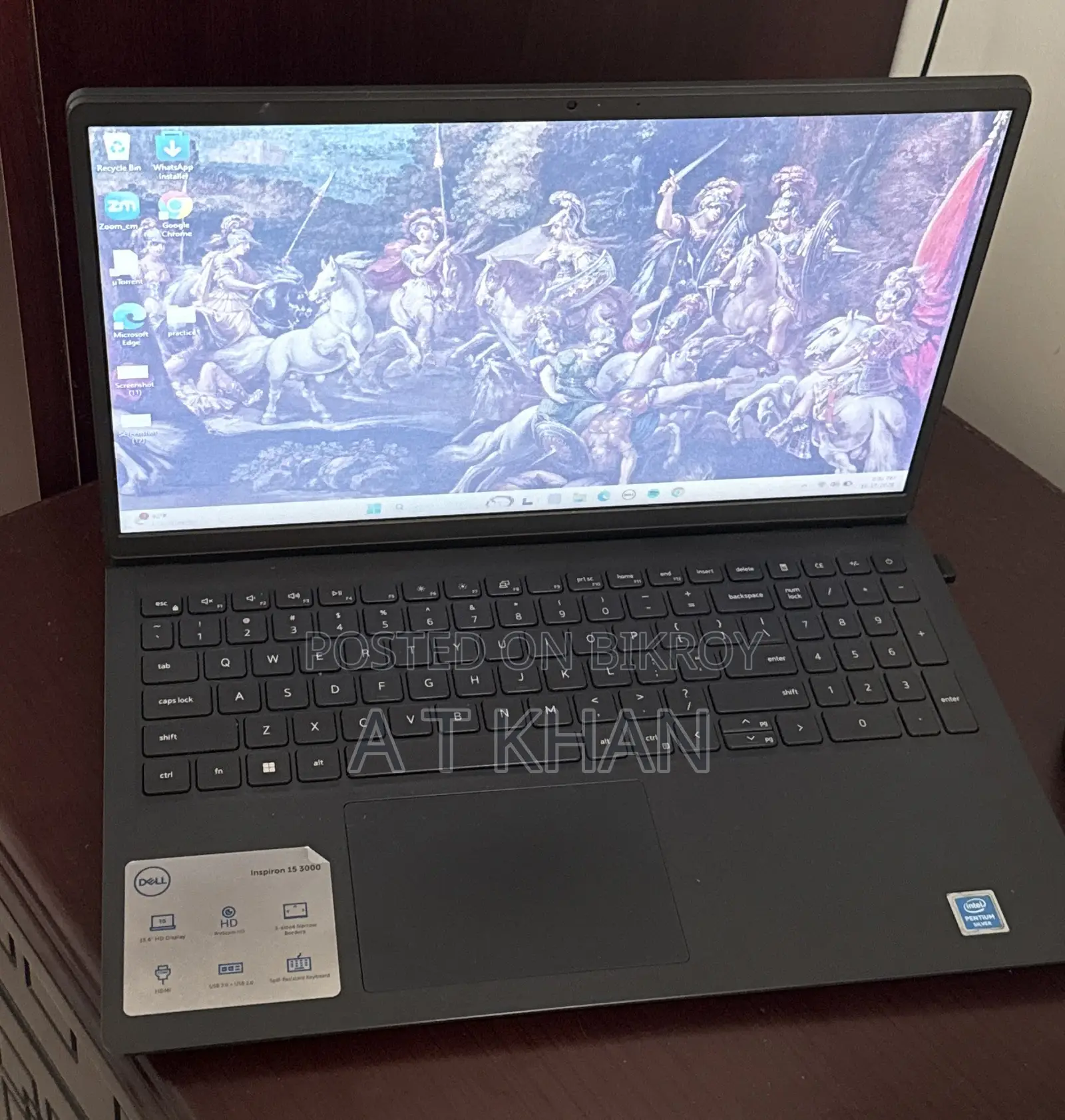 Laptop Dell Inspiron 15 3000 4GB Intel Pentium SSD 128GB