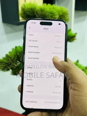 Apple iPhone 15 128 GB Black