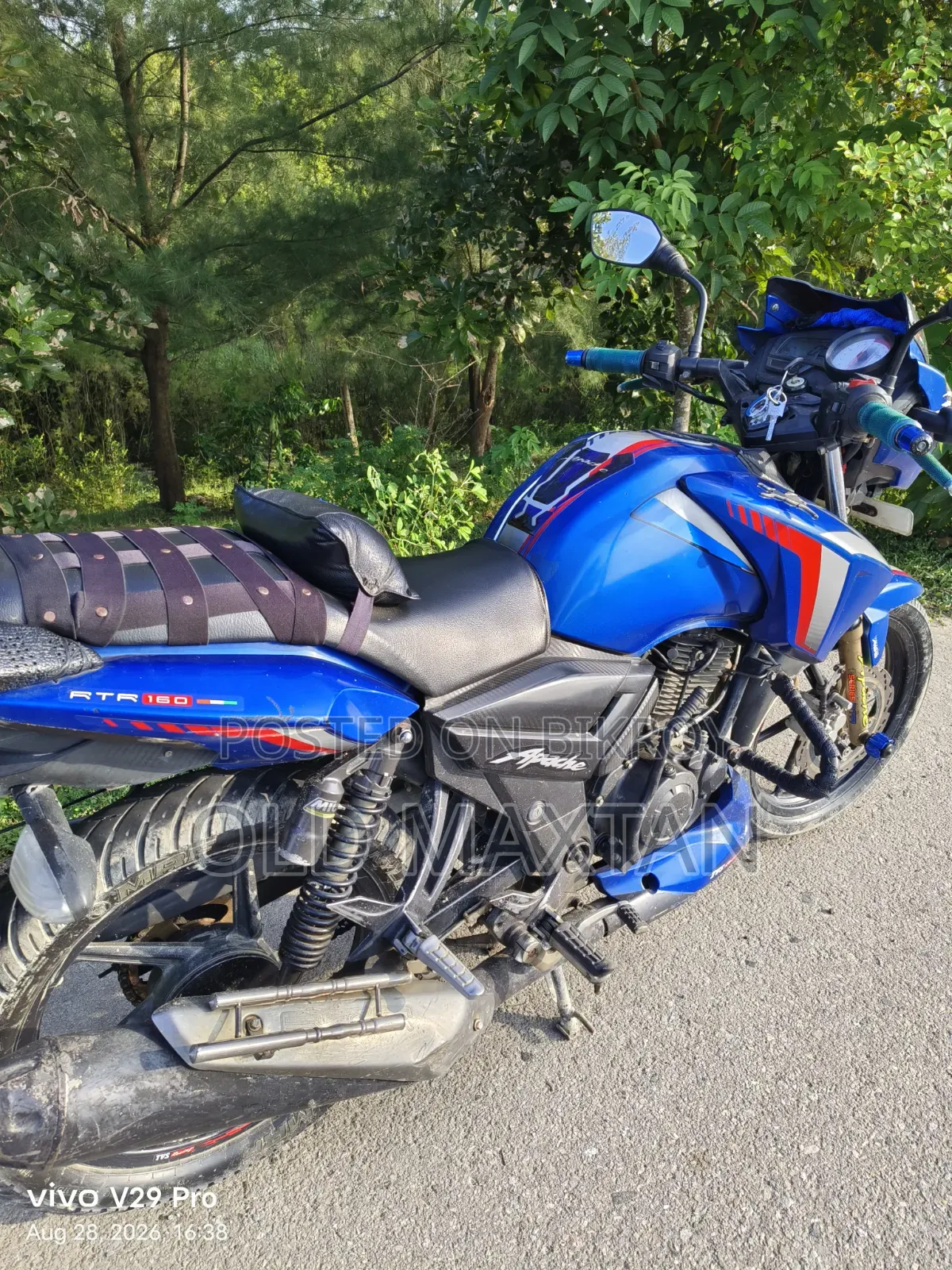 টিভিএস আপাচে আরটিআর ১৬০ টুভি ২০২৩ ব্লু