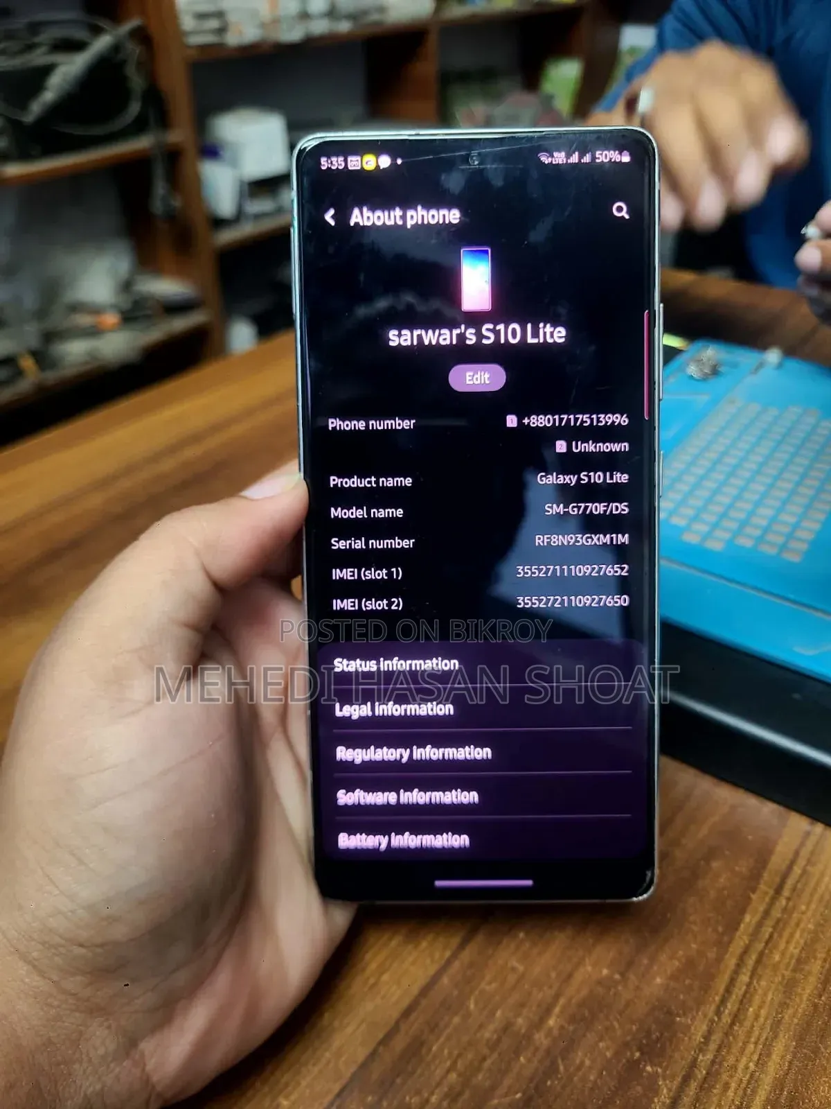 Samsung Galaxy S10 Lite 512 GB White
