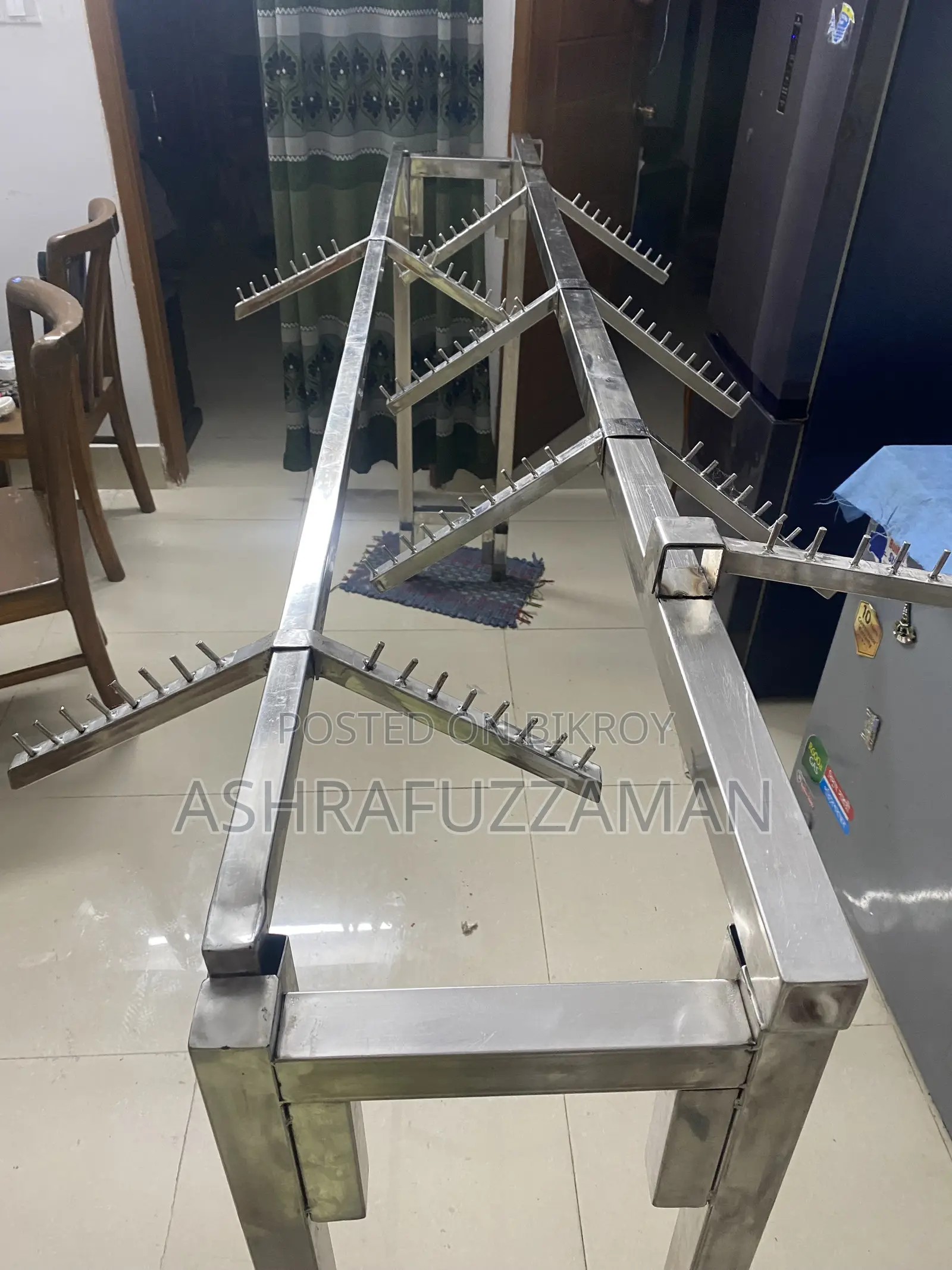 Rack for displaying clothes in shop for sale