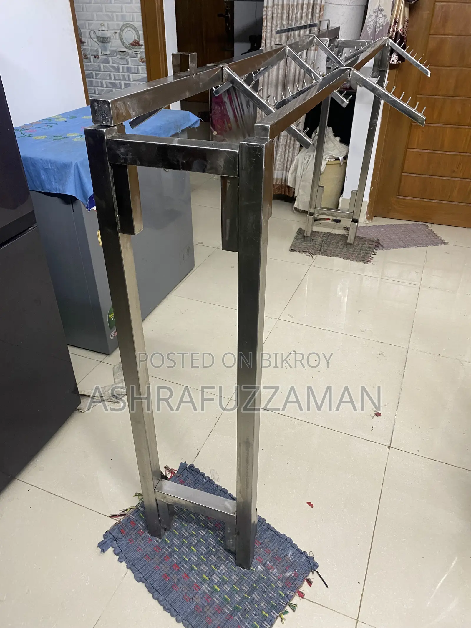 Rack for displaying clothes in shop for sale