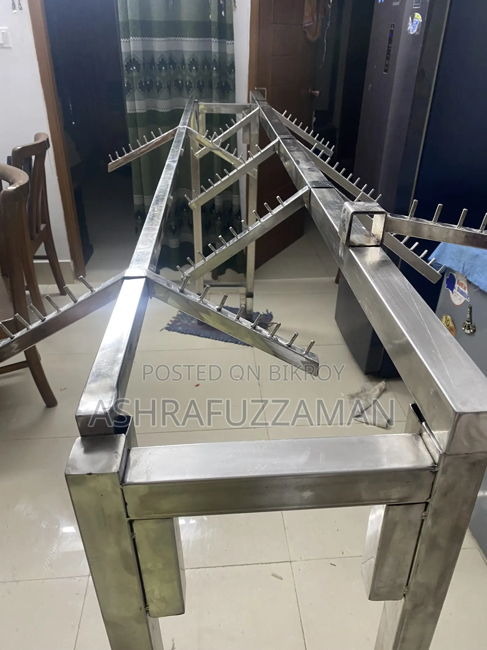 Rack for displaying clothes in shop for sale