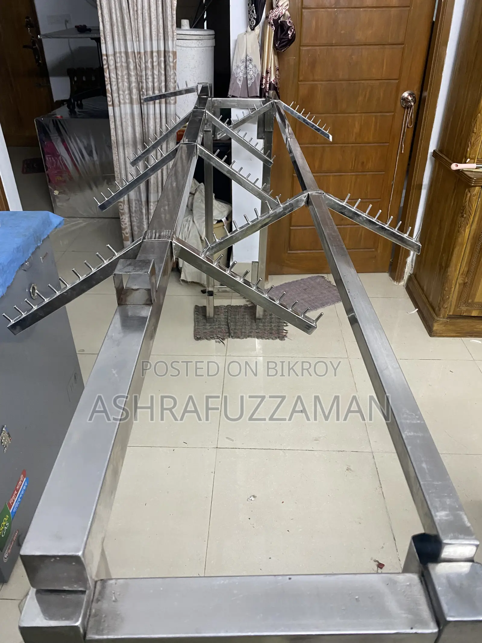 Rack for displaying clothes in shop for sale