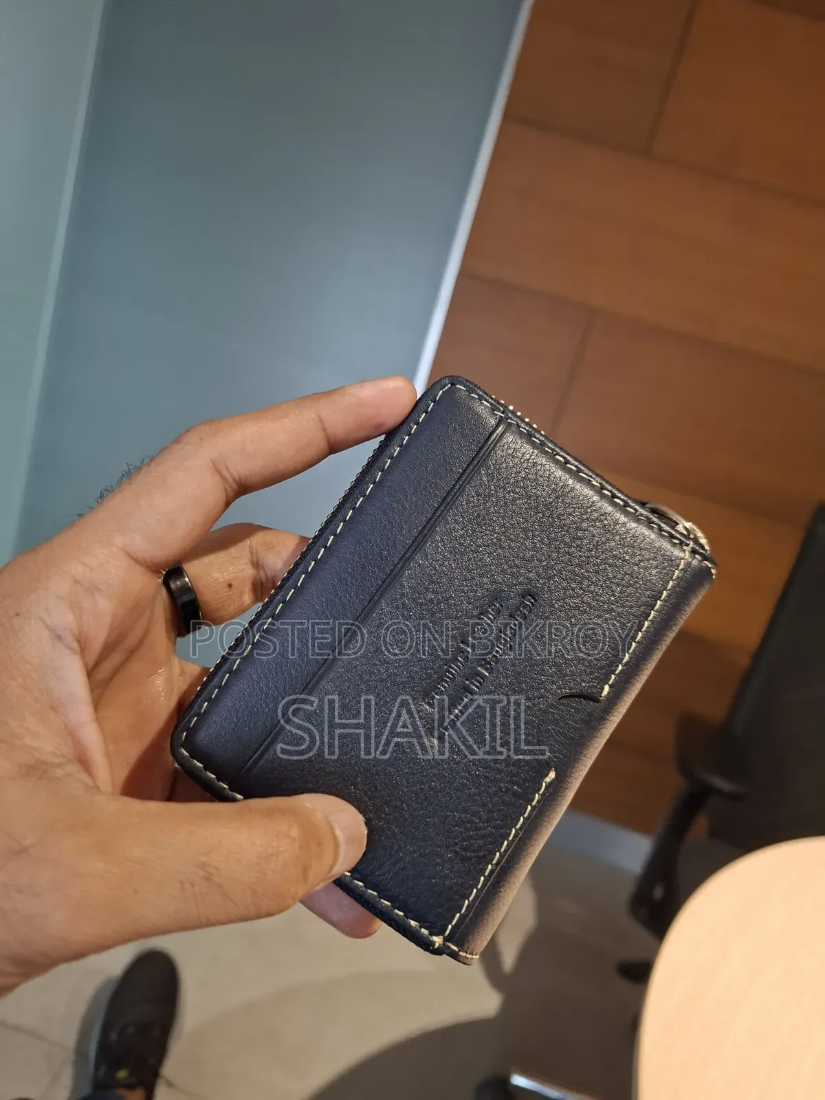Exclusive Zipper Wallet. Navy