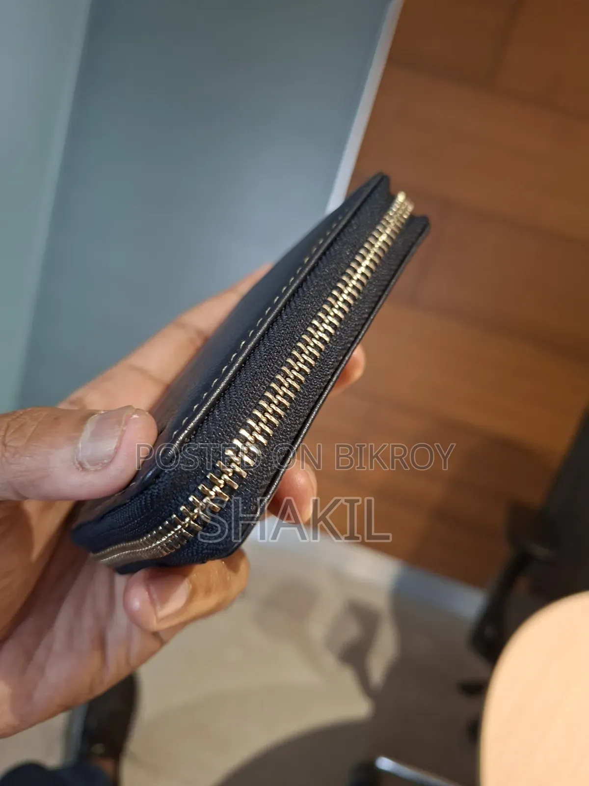 Exclusive Zipper Wallet. Navy