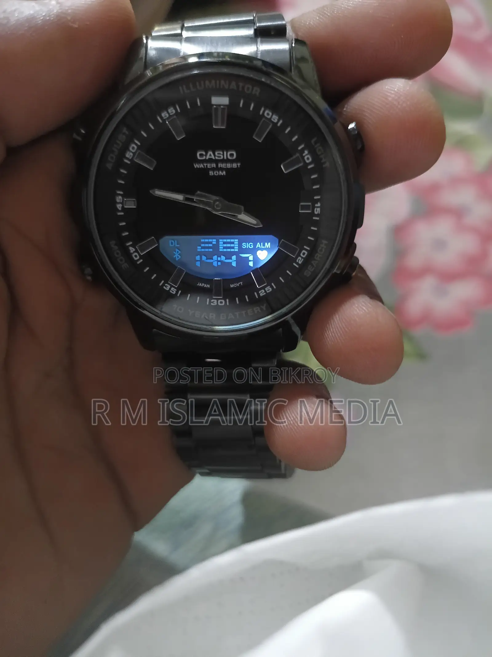 দুবাই ক্যাসিও এএমডব্লিউ-৮৮০ ফুল মেটাল ব্ল্যাক ওয়াচ