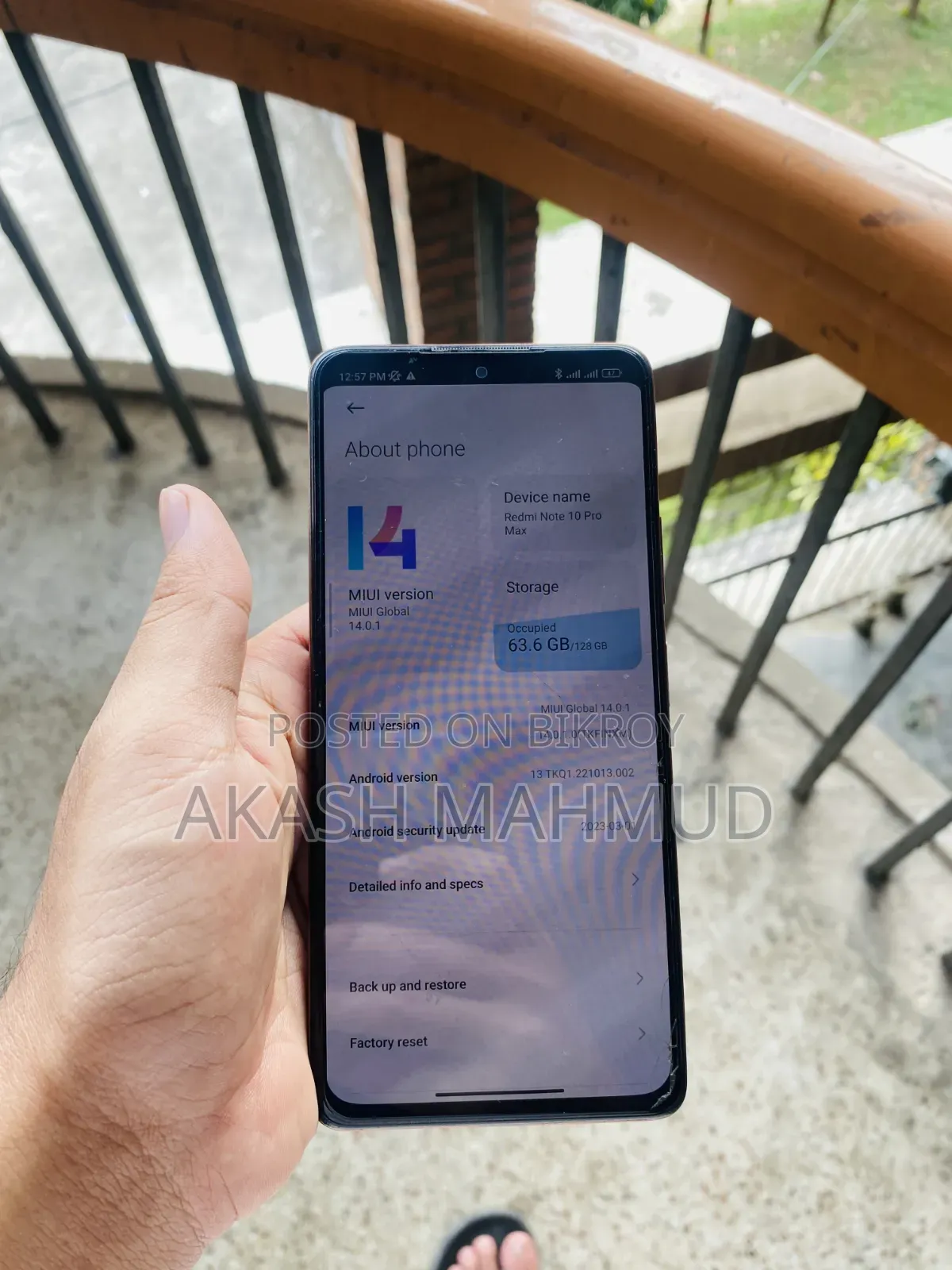 Xiaomi Redmi Note 10 Pro Max 128 GB Orange