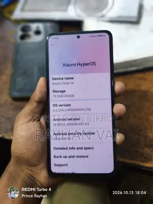 Xiaomi Redmi Note 14 4G 256 GB Black