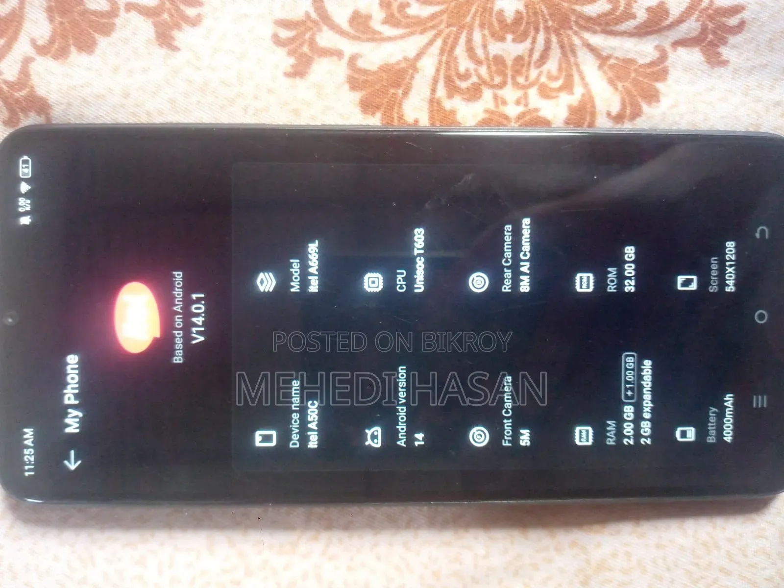 Itel A50C 32 GB Black