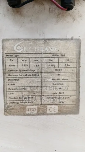 130 W Solar