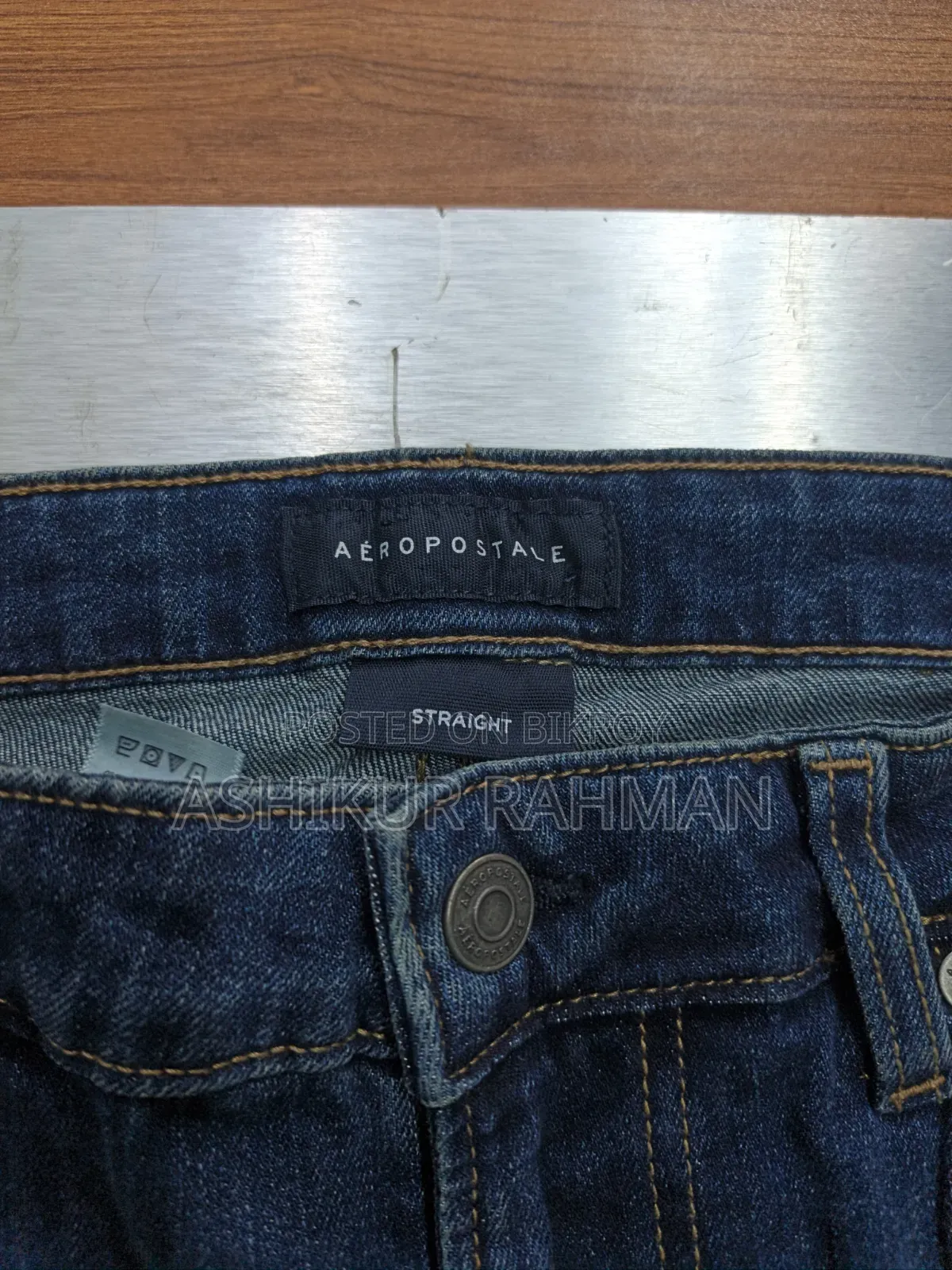 Aeropostale Men's Straight Fit Blue Jeans