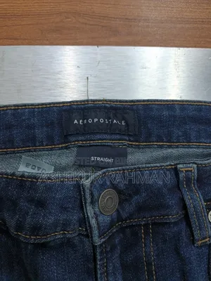 Aeropostale Men's Straight Fit Blue Jeans