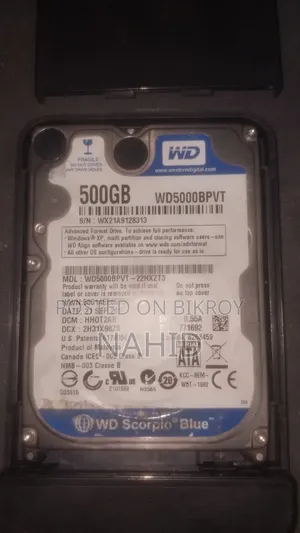500gb Laptop HDD With Hard Drive Enclosure