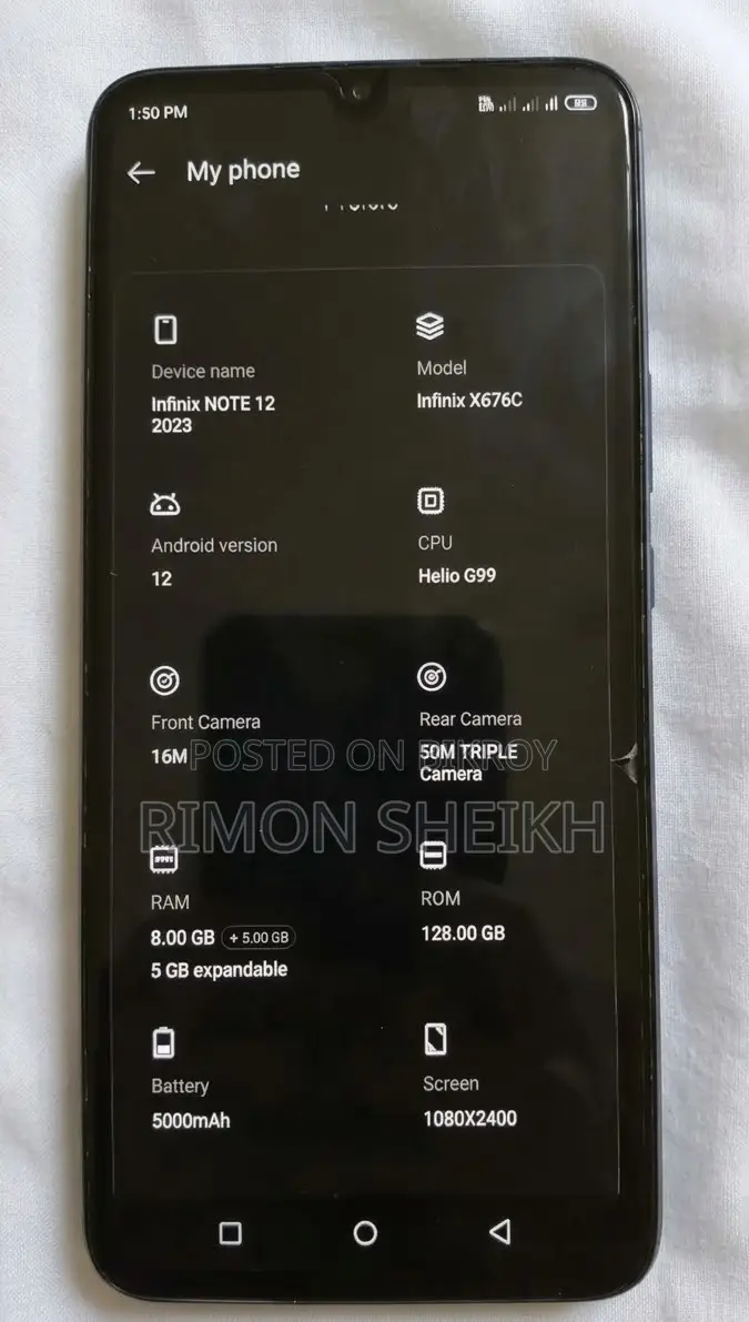 Infinix Note 12 (2023) 128 GB Silver
