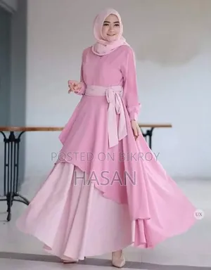 Dubai Cherry Borka With Hijab