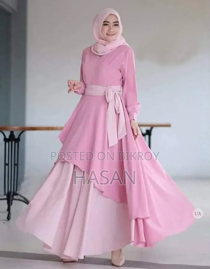 Dubai Cherry Borka With Hijab