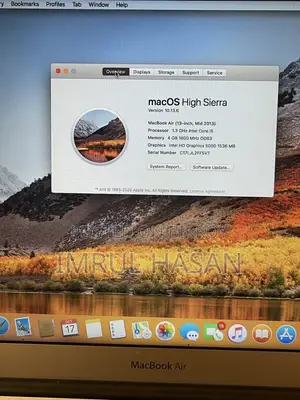 Laptop Apple MacBook 2013 4GB RAM Intel Core i5 SSD 128GB