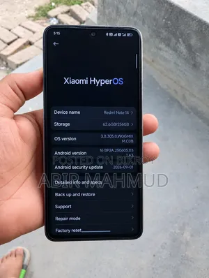 Xiaomi Redmi Note 14 4G 256 GB Green