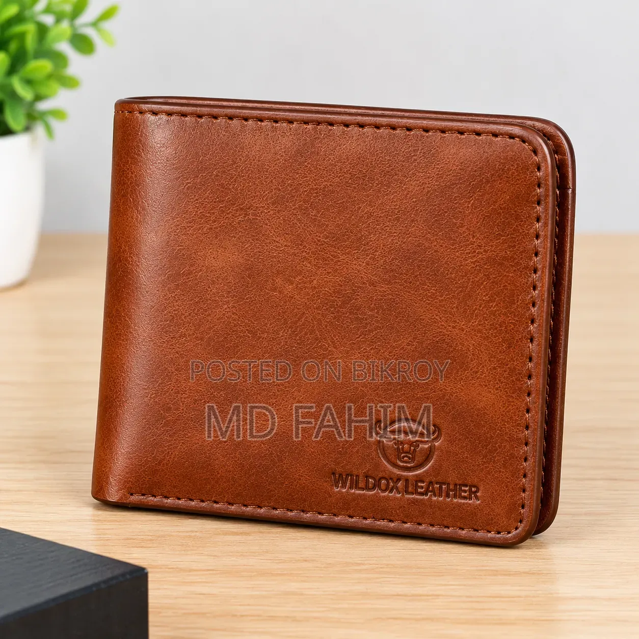 Brown PU Leather Men's Wallet – Stylish & Durable