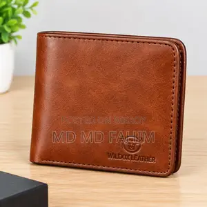 Brown PU Leather Men's Wallet – Stylish & Durable