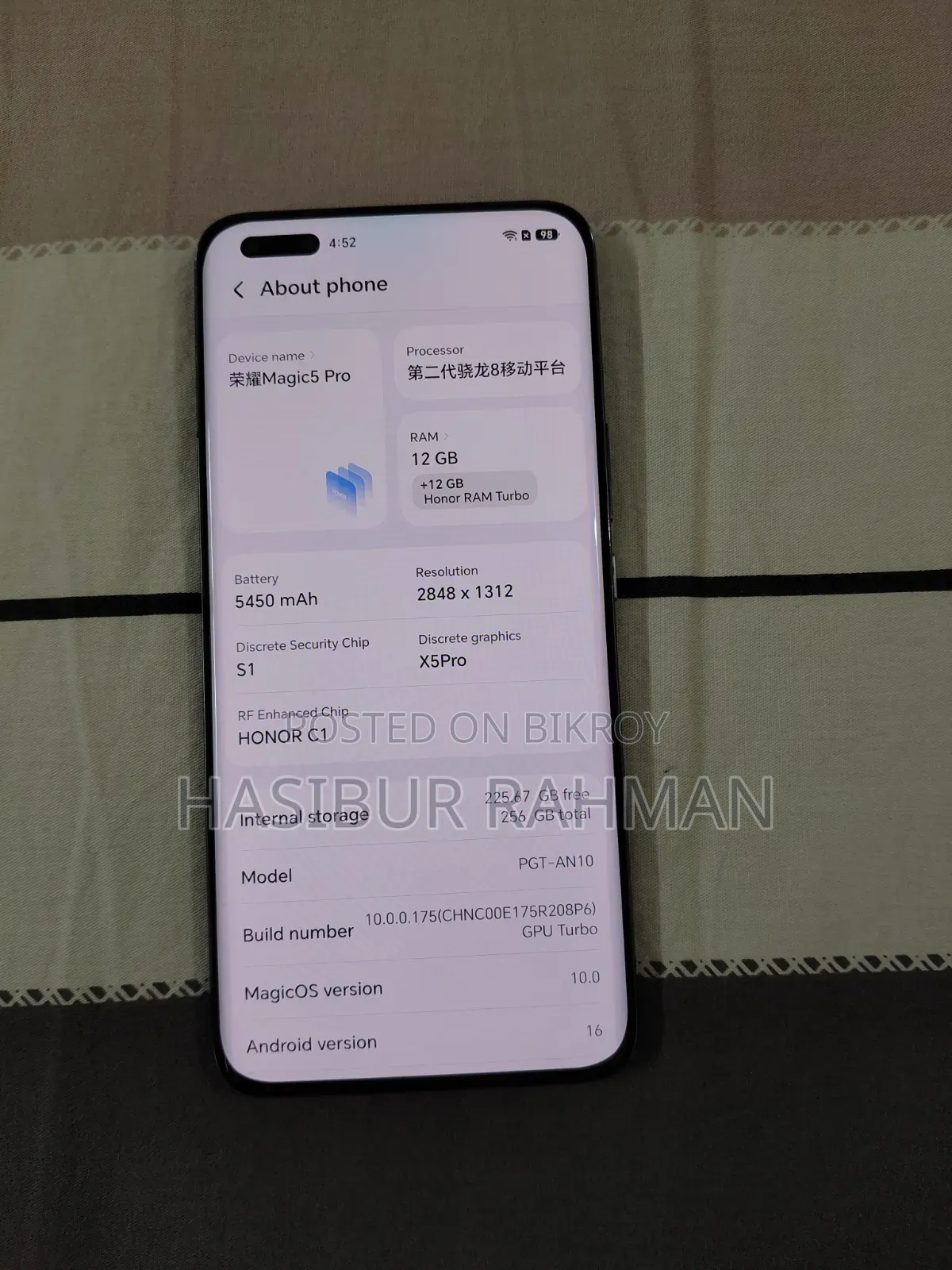 Honor Magic5 Pro 256 GB Black