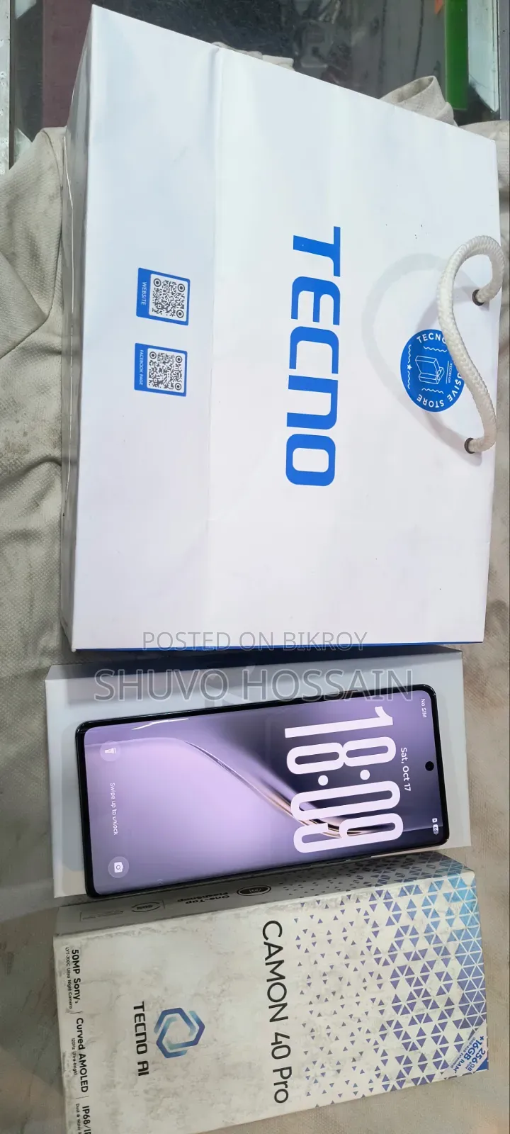 Tecno Camon 40 Pro 4G 256 GB Black